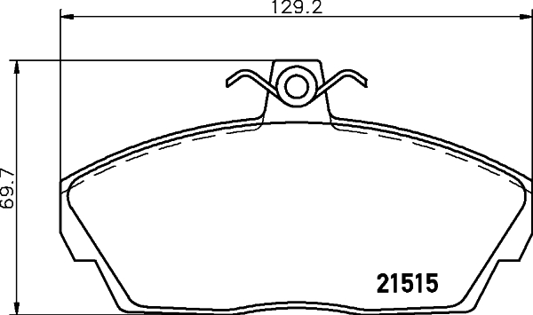 HELLA-PAGID Első fékbetét 8DB355018-431