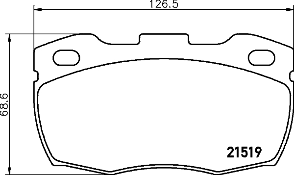 HELLA-PAGID Első fékbetét 8DB355012-871