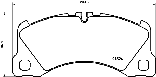 HELLA-PAGID Fékbetét, mind 8DB355040-051_HELP