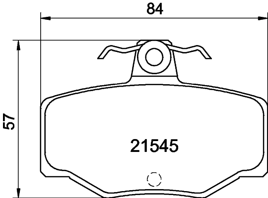 HELLA-PAGID Hátsó fékbetét 8DB355018-021