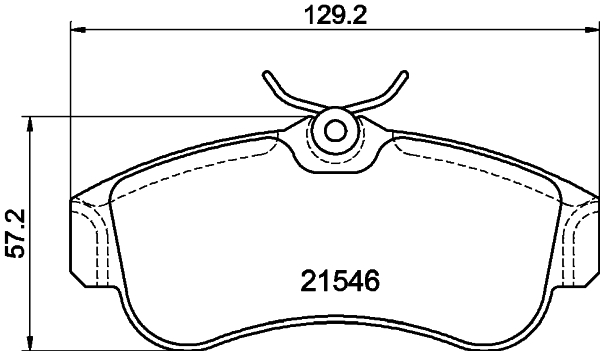 HELLA-PAGID Első fékbetét 8DB355018-011