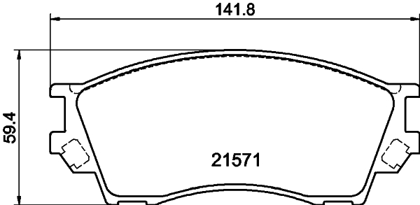 HELLA-PAGID Első fékbetét 8DB355017-091