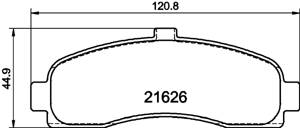 HELLA-PAGID Első fékbetét 8DB355016-501