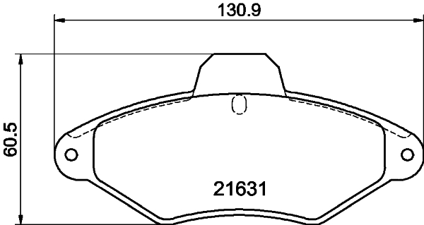 HELLA-PAGID Első fékbetét 8DB355019-201