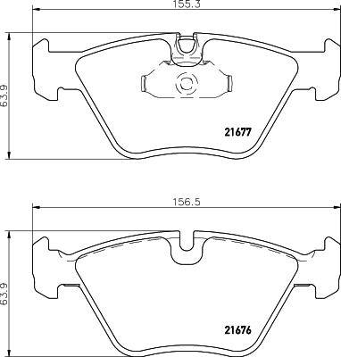 HELLA-PAGID Első fékbetét 8DB355007-961