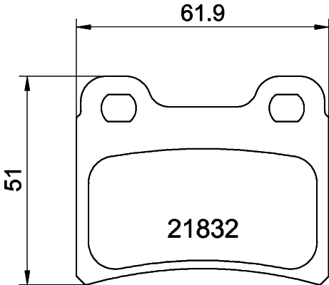 HELLA-PAGID Hátsó fékbetét 8DB355008-151