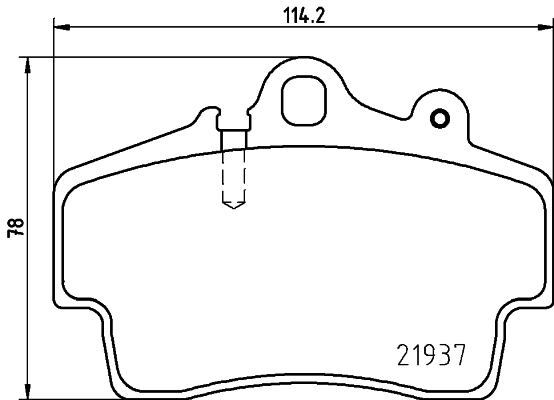 HELLA-PAGID Első fékbetét 8DB355018-471