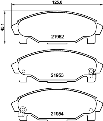 HELLA-PAGID Első fékbetét 8DB355016-991