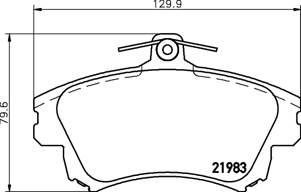 HELLA-PAGID Első fékbetét 8DB355006-711