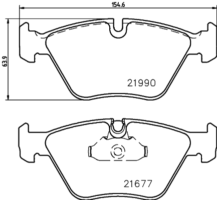 HELLA-PAGID Első fékbetét 8DB355010-711