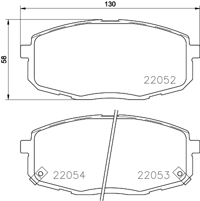 HELLA-PAGID Fékbetét, mind 8DB355025-791_HELP