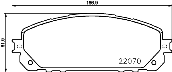 HELLA-PAGID Fékbetét, mind 8DB355023-391_HELP