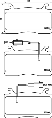 HELLA-PAGID Fékbetét, mind 8DB355039-301_HELP