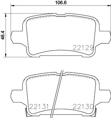 HELLA-PAGID Fékbetét, mind 8DB355024-911_HELP