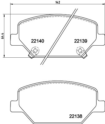 HELLA-PAGID Első fékbetét 8DB355039-121