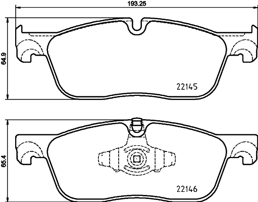 HELLA-PAGID Fékbetét, mind 8DB355025-701_HELP