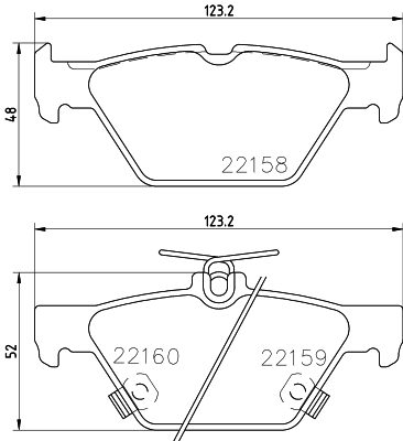 HELLA-PAGID Fékbetét, mind 8DB355023-341_HELP