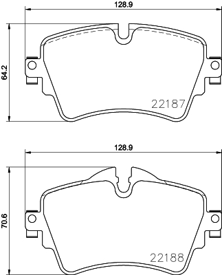 HELLA-PAGID Első fékbetét 8DB355023-091_HELP