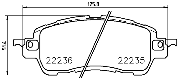 HELLA-PAGID Fékbetét, mind 8DB355024-721_HELP