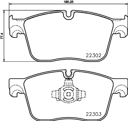 HELLA-PAGID Fékbetét, mind 8DB355024-661_HELP