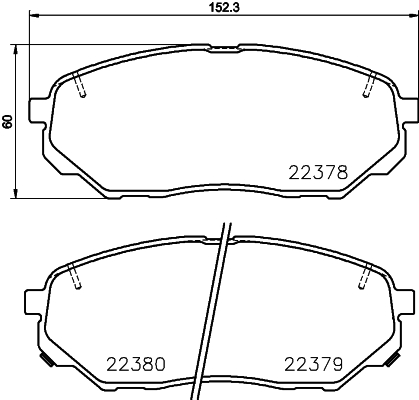 HELLA-PAGID Fékbetét, mind 8DB355024-901_HELP