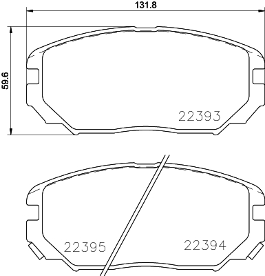 HELLA-PAGID Fékbetét, mind 8DB355024-891_HELP