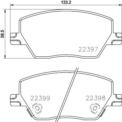 HELLA-PAGID Fékbetét, mind 8DB355025-111_HELP