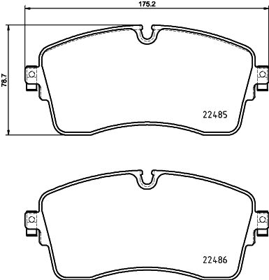 HELLA-PAGID Fékbetét, mind 8DB355039-321_HELP