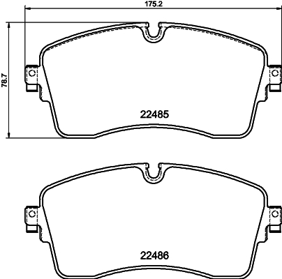 HELLA-PAGID Fékbetét, mind 8DB355040-361_HELP