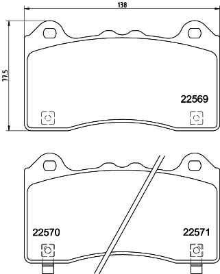 HELLA-PAGID Fékbetét, mind 8DB355025-831_HELP