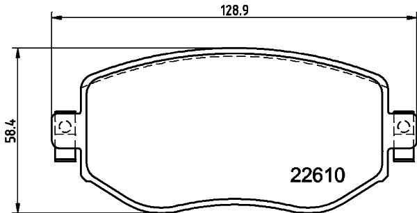 HELLA-PAGID Fékbetét, mind 8DB355025-851_HELP