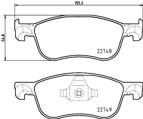 HELLA-PAGID Első fékbetét 8DB355037-741_HELP