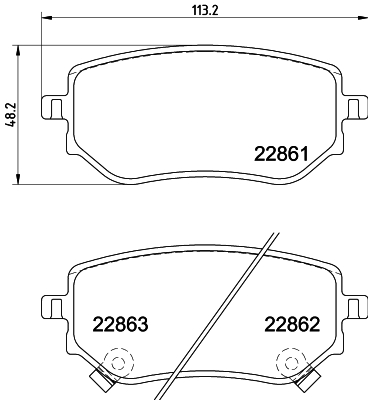 HELLA-PAGID Fékbetét, mind 8DB355037-951_HELP