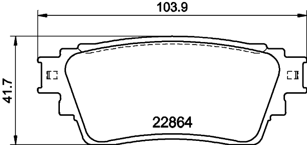 HELLA-PAGID Fékbetét, mind 8DB355040-501_HELP