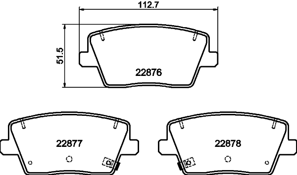 HELLA-PAGID Fékbetét, mind 8DB355039-431_HELP