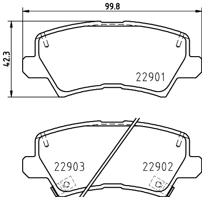 HELLA-PAGID Fékbetét, mind 8DB355037-921_HELP