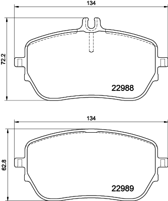 HELLA-PAGID Első fékbetét 8DB355037-961