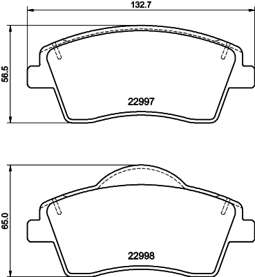 HELLA-PAGID Fékbetét, mind 8DB355040-351_HELP