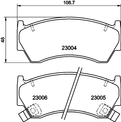 HELLA-PAGID Első fékbetét 8DB355016-661