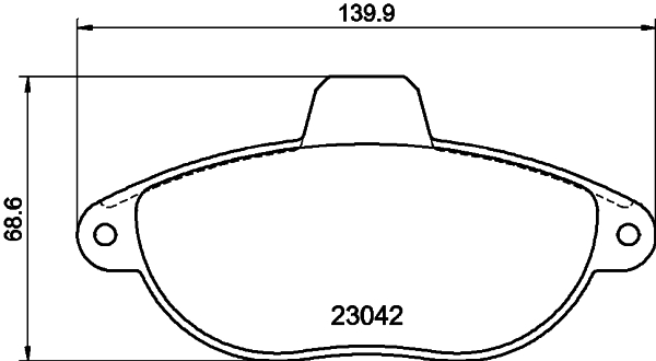 HELLA-PAGID Első fékbetét 8DB355019-251