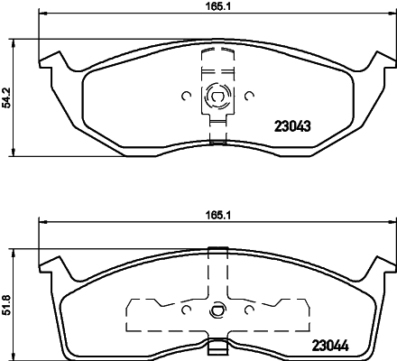 HELLA-PAGID Első fékbetét 8DB355007-941