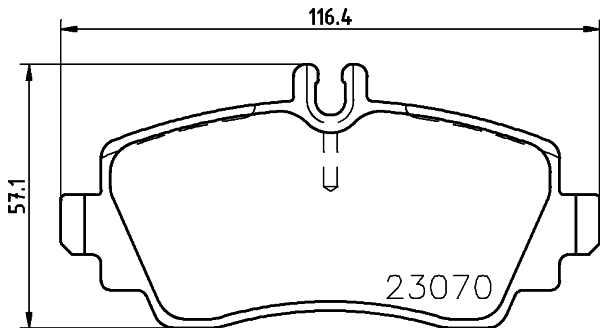 HELLA-PAGID Első fékbetét 8DB355018-311