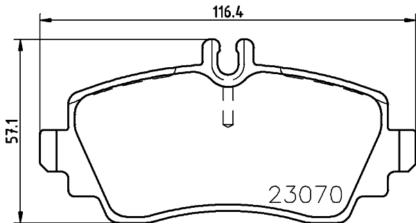 HELLA-PAGID Első fékbetét 8DB355018-281