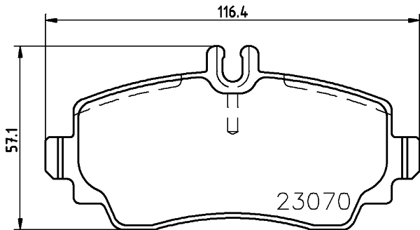 HELLA-PAGID Első fékbetét 8DB355018-881