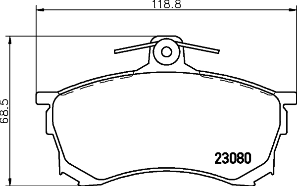 HELLA-PAGID Első fékbetét 8DB355016-671