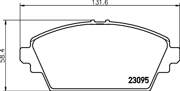 HELLA-PAGID Első fékbetét 8DB355011-951