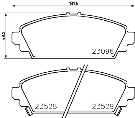 HELLA-PAGID Első fékbetét 8DB355017-261