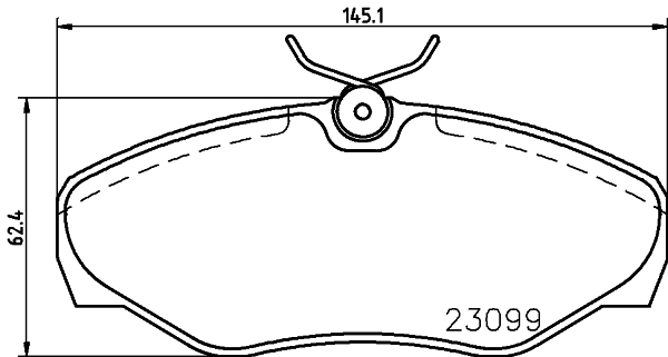 HELLA-PAGID Első fékbetét 8DB355011-091