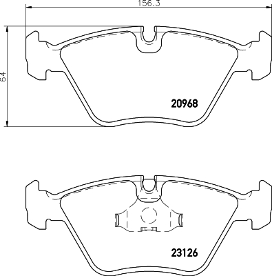 HELLA-PAGID Első fékbetét 8DB355008-971