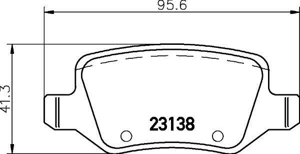 HELLA-PAGID Hátsó fékbetét 8DB355012-131